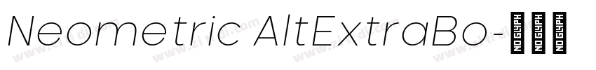 Neometric AltExtraBo字体转换